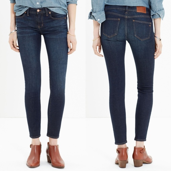 Madewell Denim - Madewell Skinny Skinny Crop Jeans Midnight Haze 26